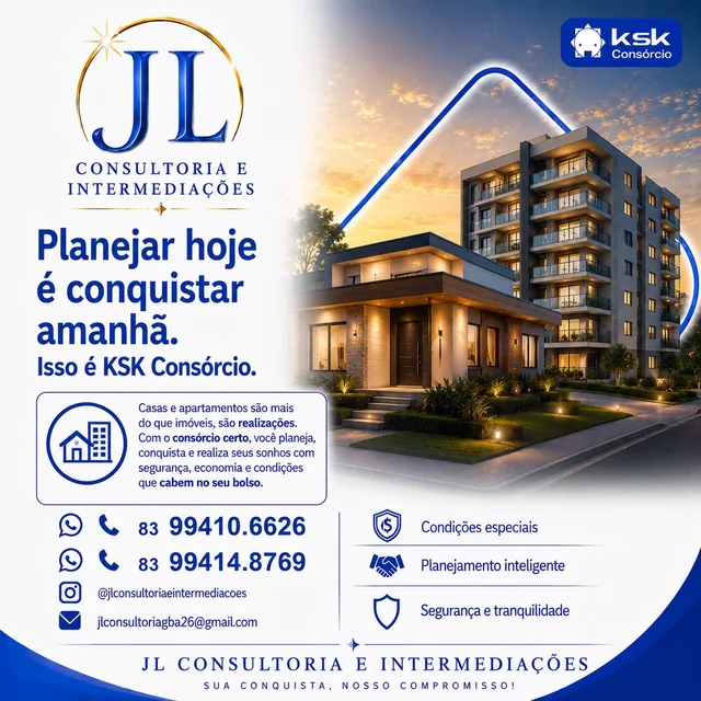 Material institucional JL e KSK sobre planejamento para aquisição de imóvel